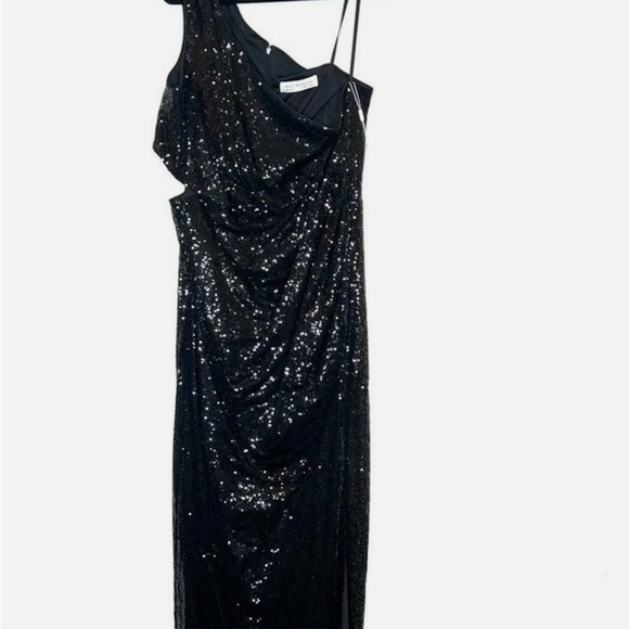 Mac Duggal Black Sequin Dress